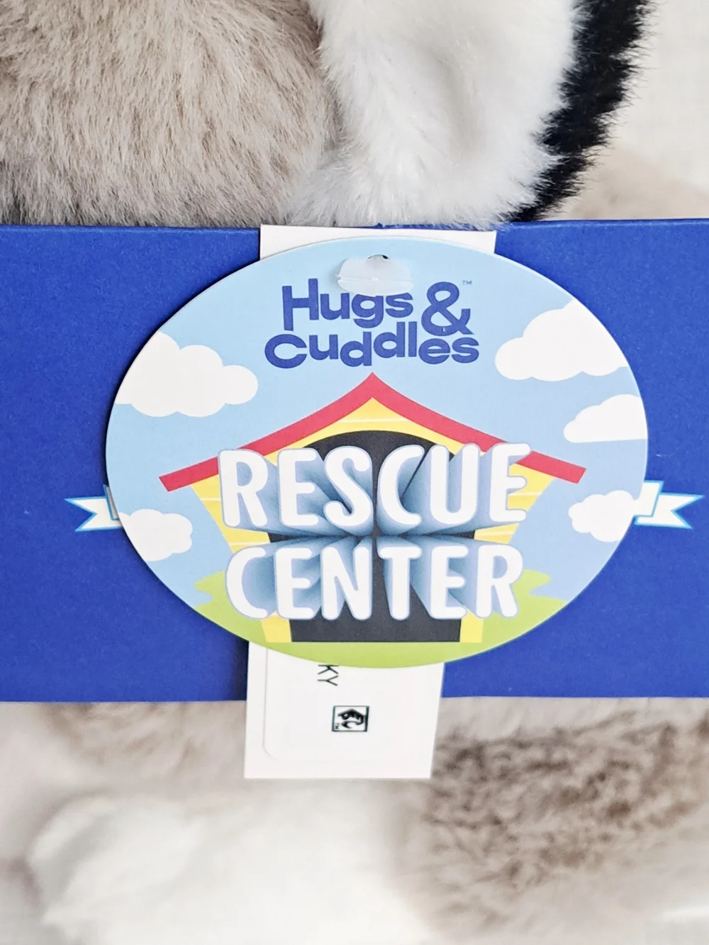 Hugs & Cuddles Rescue Center Husky Dog Toy - Gray & White Soft Chew Plush